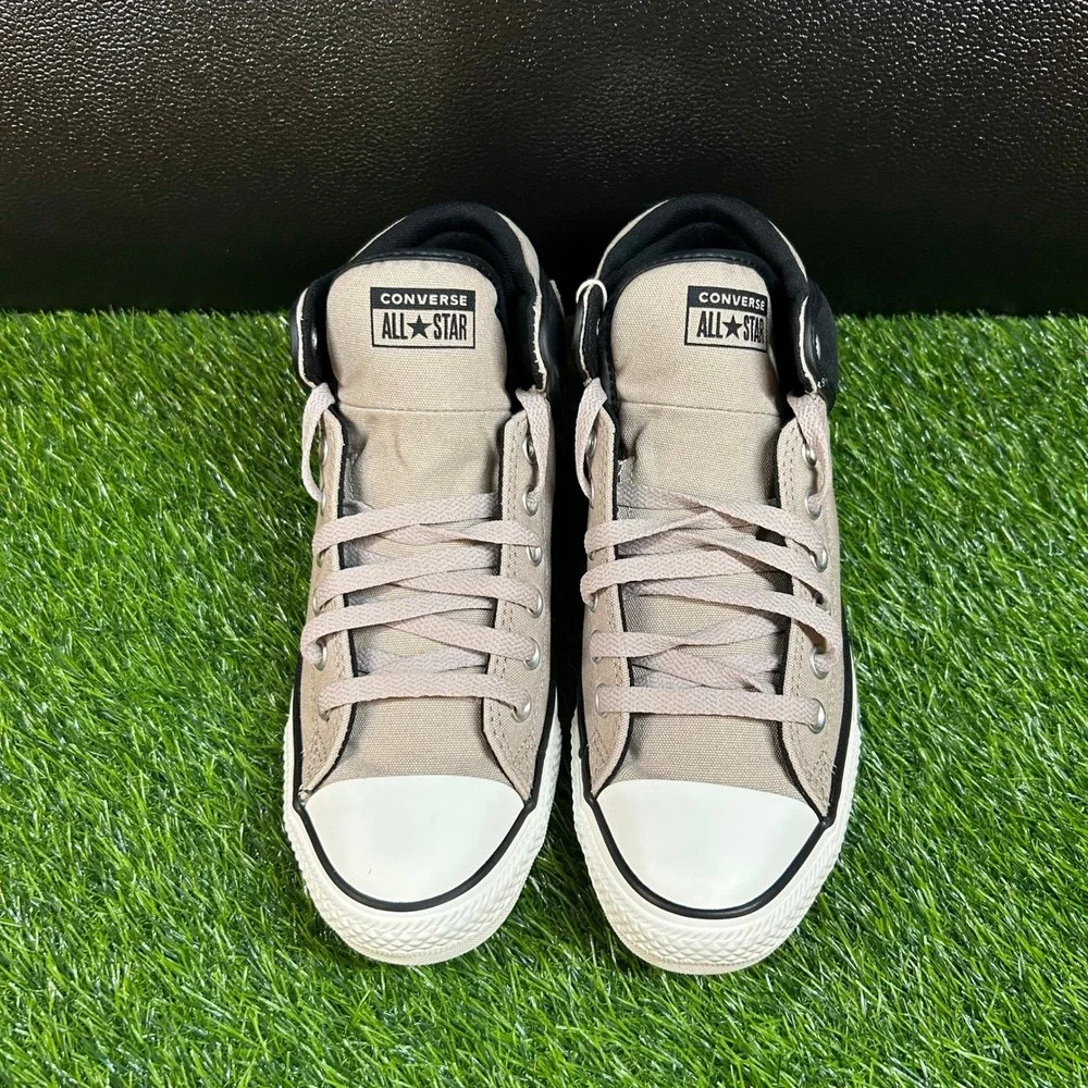 Converse Chuck Taylor All Star High Street Mid Mens 8 Papyrus Black White New - Picture 3 of 13